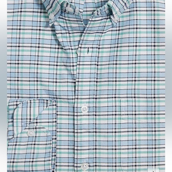 NEW J Crew Flex Oxford Classic Size M Button Up Shirt Long Sleeve Plaid - Picture 4 of 5